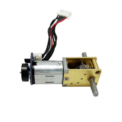 3V 5V 12V Right Angle Gearbox N20DC Worm Motor with Encoder Dual Output Shaft Micro DC Motor