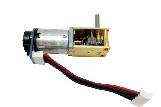Riduttore ad angolo retto in metallo da 12 mm con motoriduttore N20dc 3v 6v 12v con encoder, piccolo motoriduttore DC per serratura elettronica, motore elettrico a spazzole DC