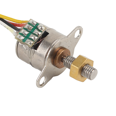 Motore passo-passo a 2 fasi da 10 mm a 5 V con vite M3 e dadi di rame